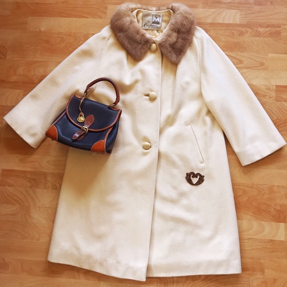 Jackets & Blazers - Vintage 1950's Swing Mink Cashmere Coat